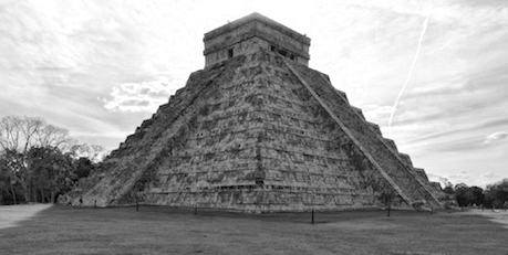 The famous pyramid at Chichen Itza, Mexico. Adobe RGB color profile.